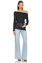 view 5 of 6 Lana High Rise Ultra Wide Leg Jeans in Perspective