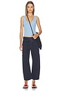 view 6 of 6 Sabrina Curved Utility Pant in Nautical