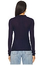 view 3 of 4 Korey Fitted Rib Cardigan in Navy