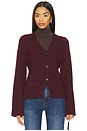 view 1 of 4 Aeron V-Neck Cardigan in Claret