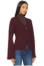 view 2 of 4 Aeron V-Neck Cardigan in Claret