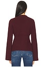 view 3 of 4 Aeron V-Neck Cardigan in Claret
