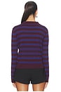 view 3 of 4 GRETA セーター in Claret Azure Stripe