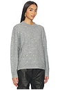 view 2 of 5 Aura Relaxed Crew Neck Sweater in Charcoal Diamonte