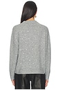 view 3 of 5 Aura Relaxed Crew Neck Sweater in Charcoal Diamonte