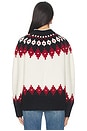 view 3 of 4 ASTRID セーター in White, Oxblood,& Fair Isle