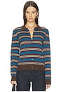 view 1 of 5 GILET LYVIA in Tealwood Stripe