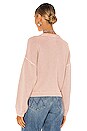 view 3 of 4 Frances Cropped Sweater in Dusty Pink