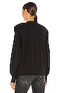 view 3 of 4 Kirsten Shoulder Pad Sweatshirt in Noir