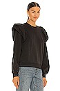 view 2 of 4 Dylan Ruffle Sweatshirt in Black Sky