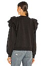 view 3 of 4 Dylan Ruffle Sweatshirt in Black Sky