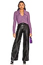 view 4 of 4 Lenore Collared Crop Cardigan in Orchid