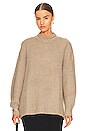 view 1 of 4 Carlen Mock Neck Sweater in Taupe