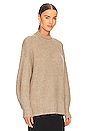 view 2 of 4 Carlen Mock Neck Sweater in Taupe