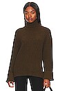 view 1 of 4 Dallas Relaxed Turtleneck Sweater in Moss