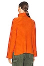 view 3 of 4 Dallas Relaxed Turtleneck Sweater in Burnt Orange