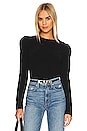 view 1 of 4 Eddison Puff Sleeve Sweater in Midnight