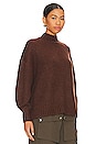 view 2 of 4 Carlen Mock Neck Sweater in Cocoa