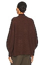 view 3 of 4 Carlen Mock Neck Sweater in Cocoa