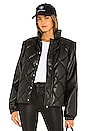 view 1 of 6 Callista Long Sleeve Puffer Jacket & Vest in Noir