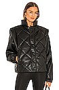 view 3 of 6 Callista Long Sleeve Puffer Jacket & Vest in Noir