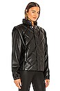 view 4 of 6 Callista Long Sleeve Puffer Jacket & Vest in Noir