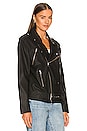 view 2 of 4 Blaine Boyfriend Moto Jacket in Slate Black