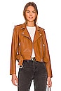 view 1 of 5 Tracy Moto Jacket in Cognac