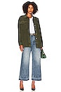 view 5 of 5 Mandy Oversized Shacket in Pine