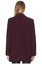 view 4 of 5 Emory Short Double Breasted Wool Coat in Claret