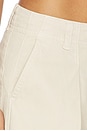 view 6 of 6 Eden Plated Barrel Trouser in Parchment
