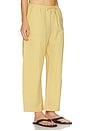 view 2 of 6 Theo Drawstring Poplin Pant in Light Tumeric