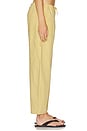 view 3 of 6 Theo Drawstring Poplin Pant in Light Tumeric