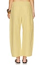 view 4 of 6 Theo Drawstring Poplin Pant in Light Tumeric