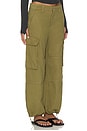 view 2 of 6 Petra Drawstring Harem Cargo Pant in Deep Moss