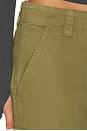 view 7 of 6 Petra Drawstring Harem Cargo Pant in Deep Moss