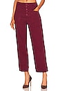 view 1 of 4 Tammy High Rise Trouser in Merlot