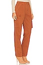 view 2 of 4 Cassie Cargo High Rise Pant in Spicy Brown