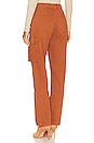 view 3 of 4 Cassie Cargo High Rise Pant in Spicy Brown