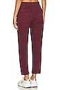 view 3 of 4 Pamela High Rise Straight Trouser in Bordeaux