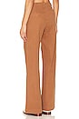 view 3 of 4 Jasmine High Rise Wide Leg Trouser in Sepia
