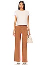 view 4 of 4 Jasmine High Rise Wide Leg Trouser in Sepia