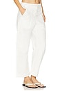 view 2 of 6 Sabrina Curved Utility Pant in White