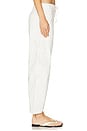 view 3 of 6 Sabrina Curved Utility Pant in White