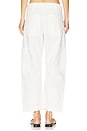 view 4 of 6 Sabrina Curved Utility Pant in White