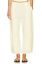 view 1 of 6 Theo Drawstring Poplin Pant in Lemonade