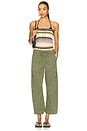 view 5 of 6 Sabrina Curved Utility Pants in Meadow