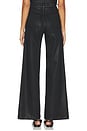 view 4 of 6 Lana High Rise Ultra Wide Leg in Coated Noir