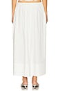 view 4 of 6 Noelle Poplin Maxi Skirt in Le Blanc