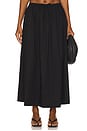 view 1 of 6 Noelle Poplin Maxi Skirt in Noir